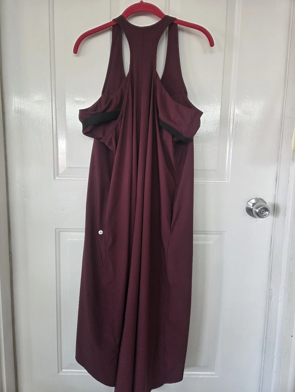 Halara XL Sleeveless Burgundy built in bra Maxi Dress - Picture 5 of 10